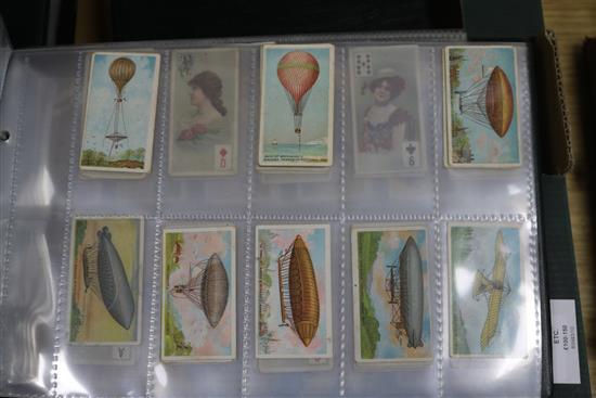 Five albums of USA cigarette cards, etc